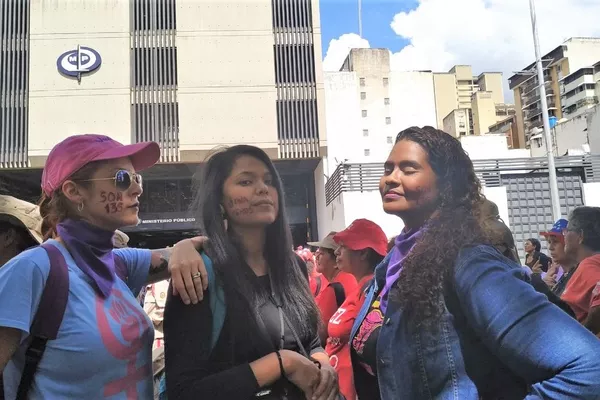 Marcha contra la violencia de género en Caracas, Venezuela Marcha contra la violencia de género en Caracas, Venezuela - Sputnik Mundo