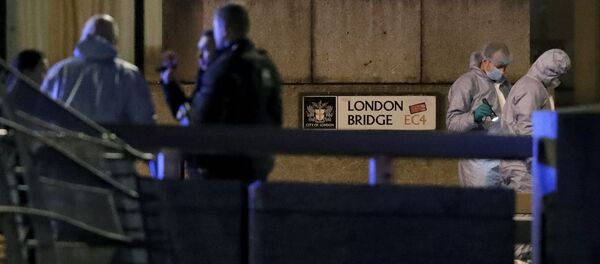 El lugar del ataque terrorista en el Puente de Londres El lugar del ataque terrorista en el Puente de Londres - Sputnik Mundo