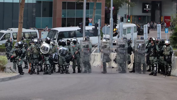 La Policía de Hong Kong - Sputnik Mundo