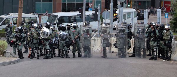 La Policía de Hong Kong - Sputnik Mundo