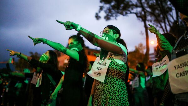 Protestas contra femicidios - Sputnik Mundo