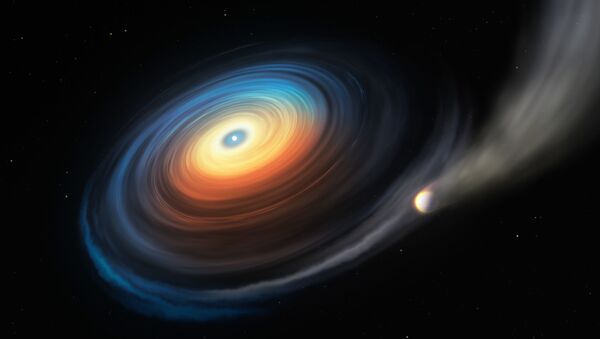 Representación artística del sistema WDJ0914+1914 - Sputnik Mundo