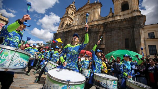 Protestas en Bogotá, Colombia - Sputnik Mundo