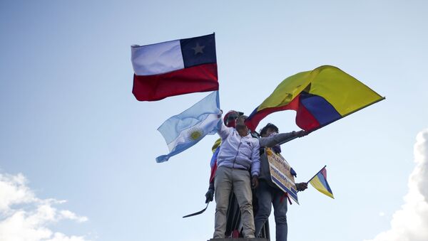 Protestas en Colombia - Sputnik Mundo