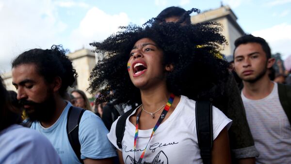 Protestas en Colombia - Sputnik Mundo