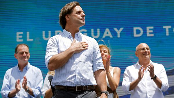 Luis Lacalle Pou, presidente electo de Uruguay - Sputnik Mundo