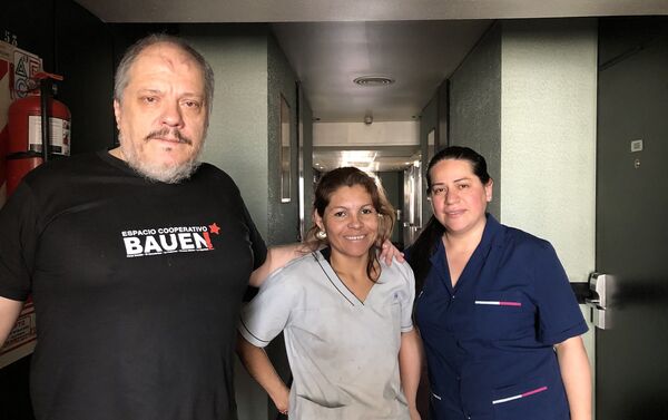 Trabajadores del Hotel Bauen - Sputnik Mundo