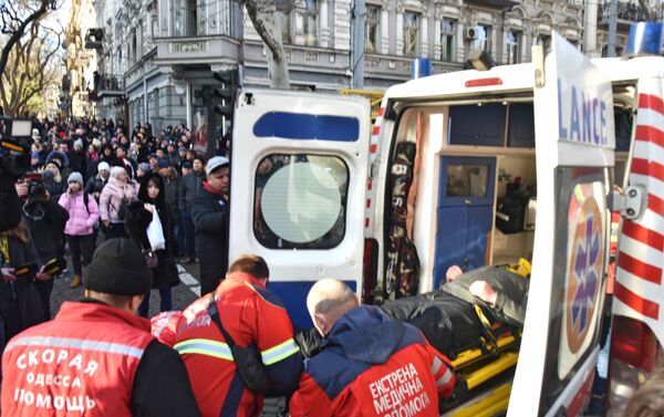 Incendio en un instituto de Odesa, Ucrania - Sputnik Mundo