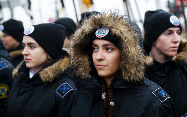 Unos tripulantes de los veleros Sedov y Kruzenshtern - Sputnik Mundo