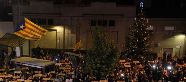 Protestas en Barcelona durante la temporada de Navidad (archivo) - Sputnik Mundo