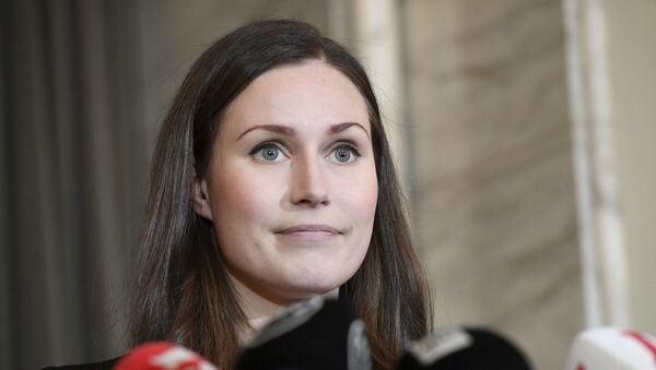 Sanna Marin, primera ministra finlandesa - Sputnik Mundo