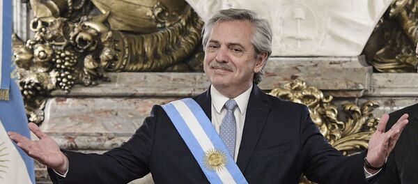 Alberto Fernández, presidente de Argentina - Sputnik Mundo