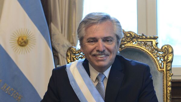 Alberto Fernández, presidente de Argentina - Sputnik Mundo