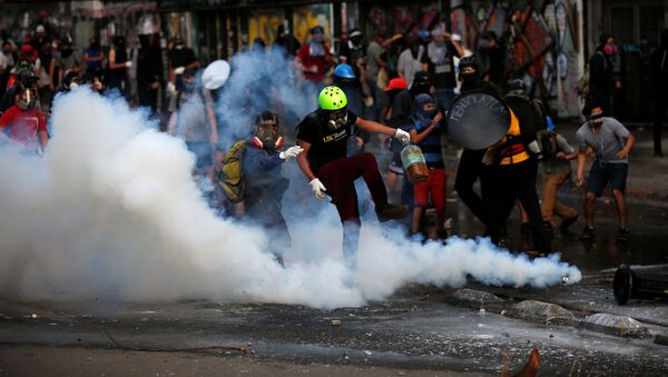 Protestas en Chile - Sputnik Mundo