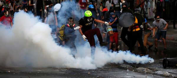 Protestas en Chile - Sputnik Mundo