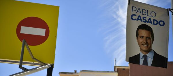 Una imagen de Pablo Casado, el lider del Partido Popular  - Sputnik Mundo
