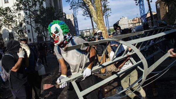 Protestas en Chile - Sputnik Mundo