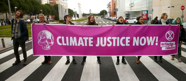 Activistas climáticos en Madrid - Sputnik Mundo