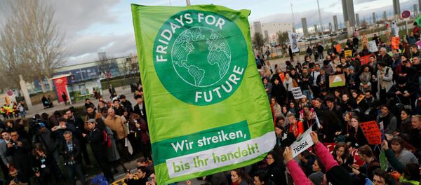 Activistas climáticos en Madrid - Sputnik Mundo