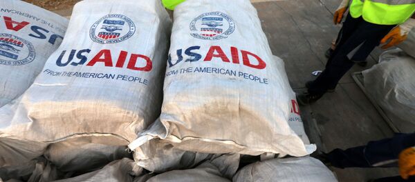 Sacos con ayuda de la USAID - Sputnik Mundo