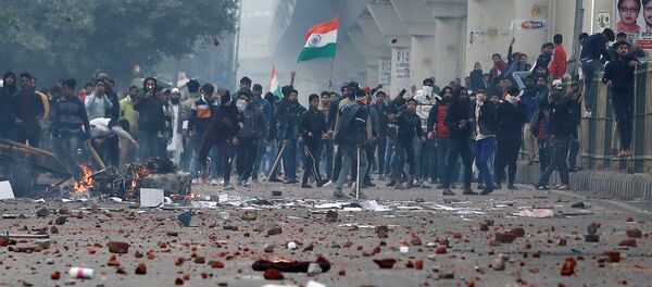 Protestas en la India Protestas en la India - Sputnik Mundo