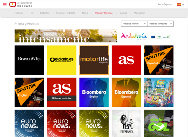 La plataforma española Immfly ofrece el contenido de Sputnik en las aerolíneas internacionales - Sputnik Mundo