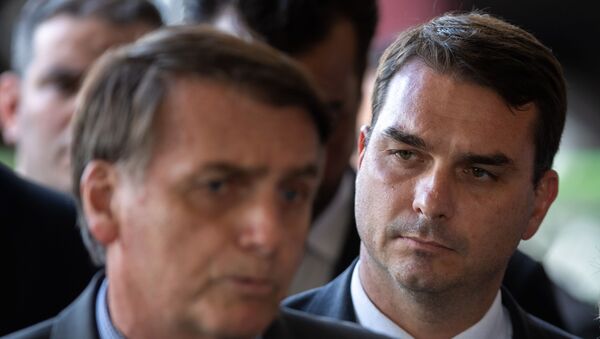 Flávio Bolsonaro, hijo de Jair Bolsonaro y senador de Brasil Flávio Bolsonaro, hijo de Jair Bolsonaro y senador de Brasil - Sputnik Mundo