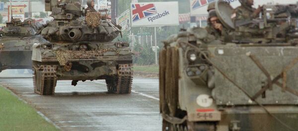 Tanques de EEUU en Panamá, 1989 - Sputnik Mundo