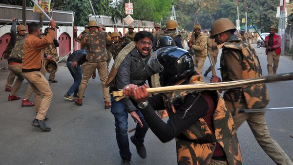 Protestas en la India Protestas en la India - Sputnik Mundo