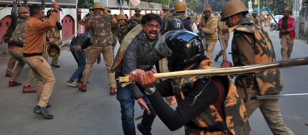 Protestas en la India - Sputnik Mundo