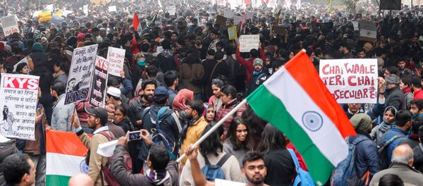 Protestas en la India - Sputnik Mundo