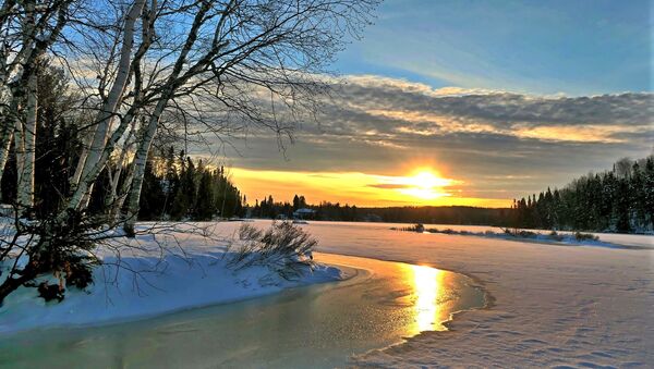 Puesta de sol en invierno - Sputnik Mundo