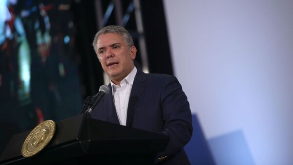 Iván Duque, presidente de Colombia - Sputnik Mundo