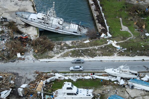 Consecuencia del paso del devastador huracán de 5ª categoría Dorian en las Bahamas, el 5 de septiembre de 2019 Consecuencia del paso del devastador huracán de 5ª categoría Dorian en las Bahamas, el 5 de septiembre de 2019 - Sputnik Mundo