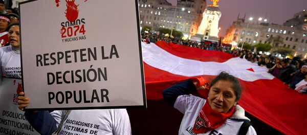 Manifestaciones en Perú - Sputnik Mundo