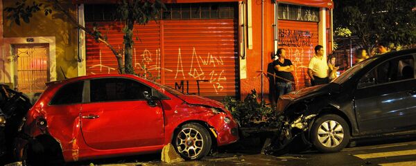 Un accidente de tráfico, imagen referencial - Sputnik Mundo