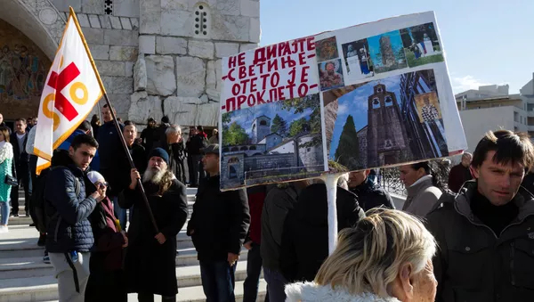 Protestas en Montenegro contra una ley religiosa