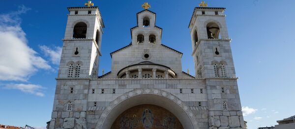 La catedral de la ciudad de Podgorica, Montenegro La catedral de la ciudad de Podgorica, Montenegro - Sputnik Mundo