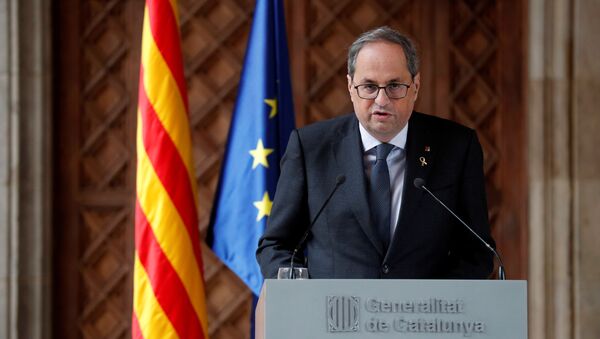 Quim Torra, presidente de la Generalitat de Cataluña - Sputnik Mundo