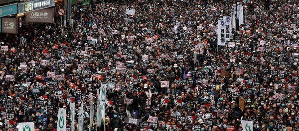 Protestas en Hong Kong - Sputnik Mundo