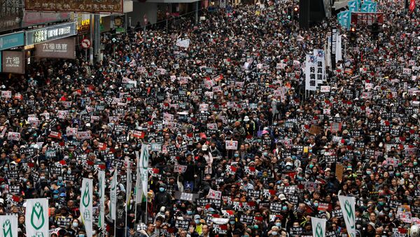 Protestas en Hong Kong - Sputnik Mundo