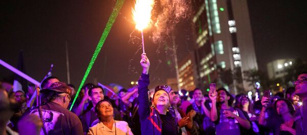 Protesta contra el gobierno de Chile durante Año nuevo - Sputnik Mundo