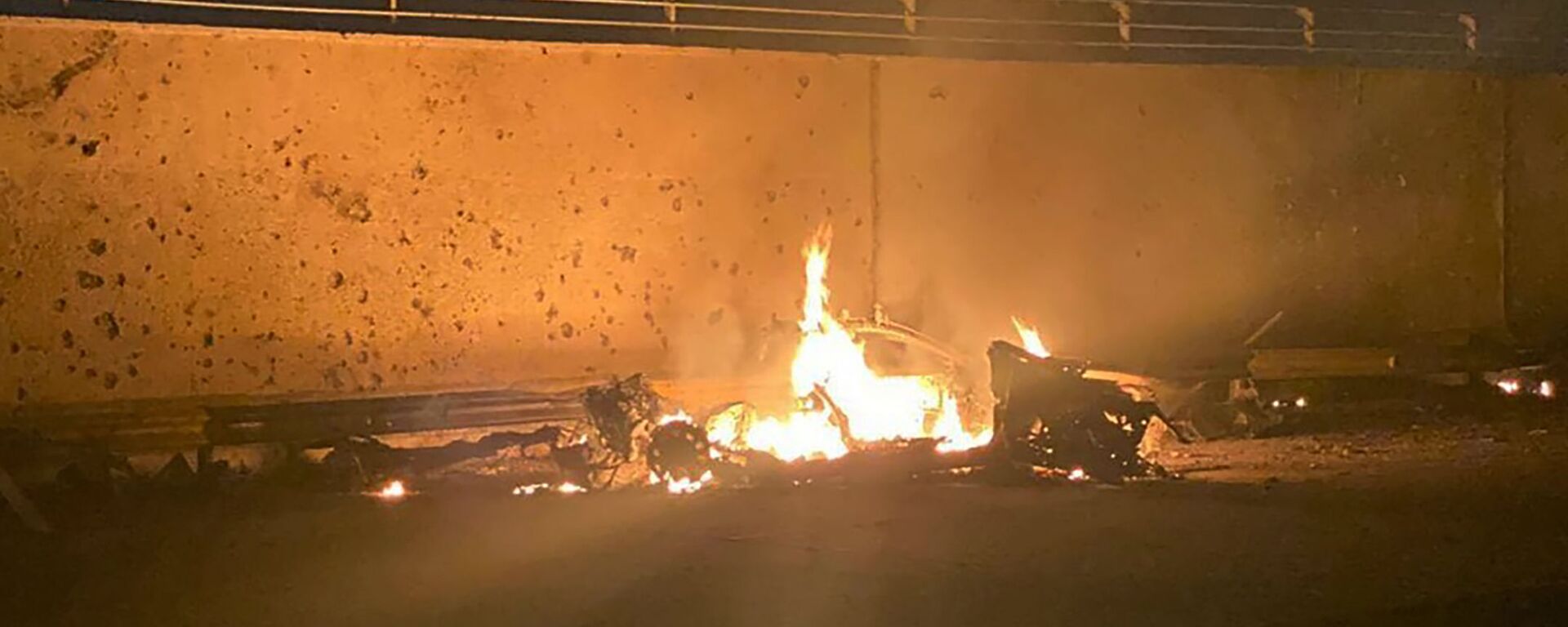 Restos del auto que transportaba a Qasem Soleimani - Sputnik Mundo, 1920, 05.01.2020