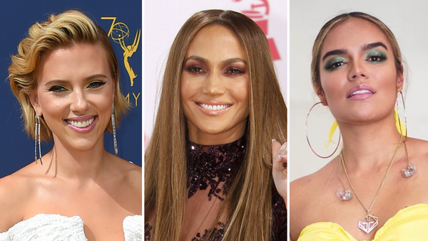 Scarlett Johansson, Jennifer Lopez y Karol G - Sputnik Mundo