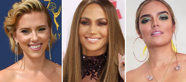 Scarlett Johansson, Jennifer Lopez y Karol G - Sputnik Mundo