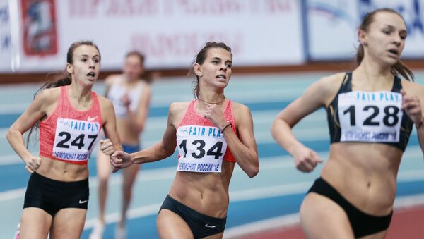 Las competiciones del atletismo entre mujeres (imagen referencial) - Sputnik Mundo