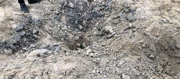 El lugar del impacto del misil iraní cerca de Erbil, en Irak - Sputnik Mundo