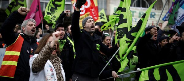 Protestas sindicales en Francia - Sputnik Mundo