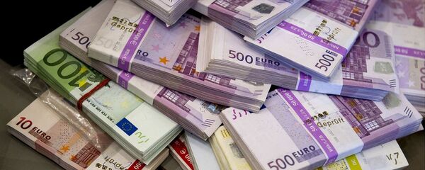 Billetes de euro - Sputnik Mundo