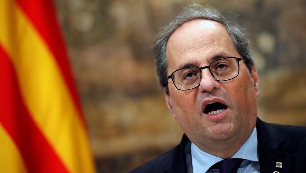 Quim Torra, presidente de la Generalitat de Cataluña - Sputnik Mundo